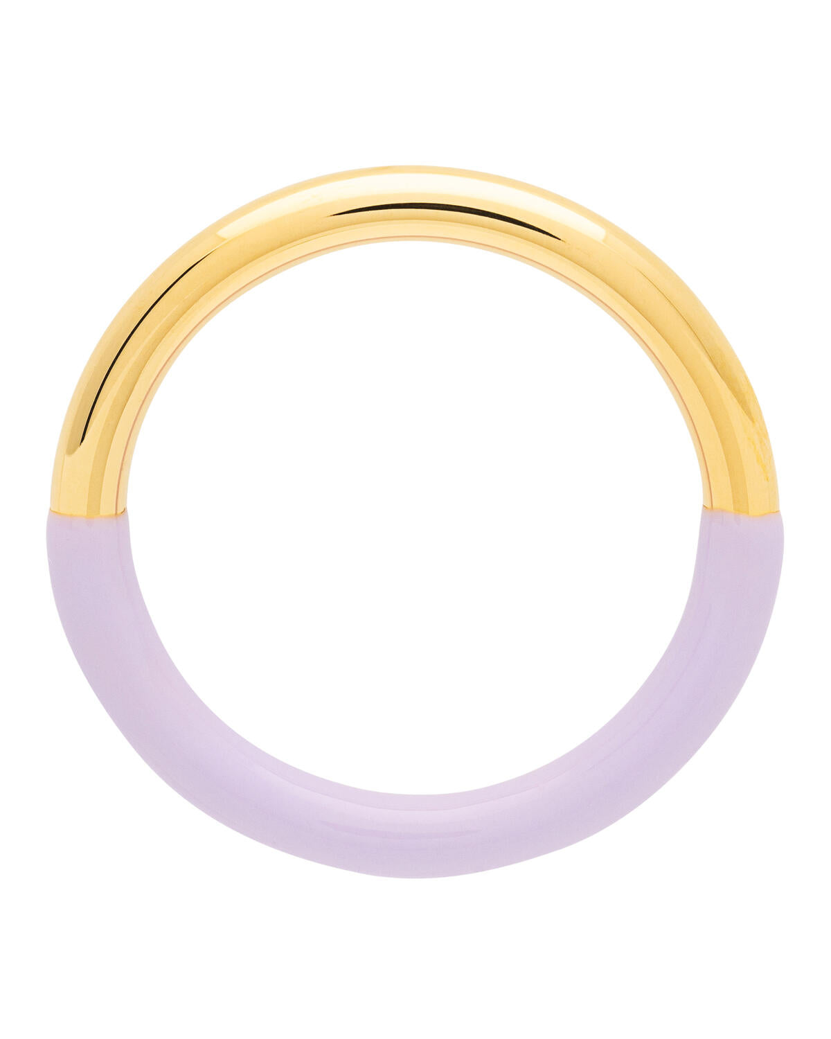 Double Color ring - forgyldt/lilla